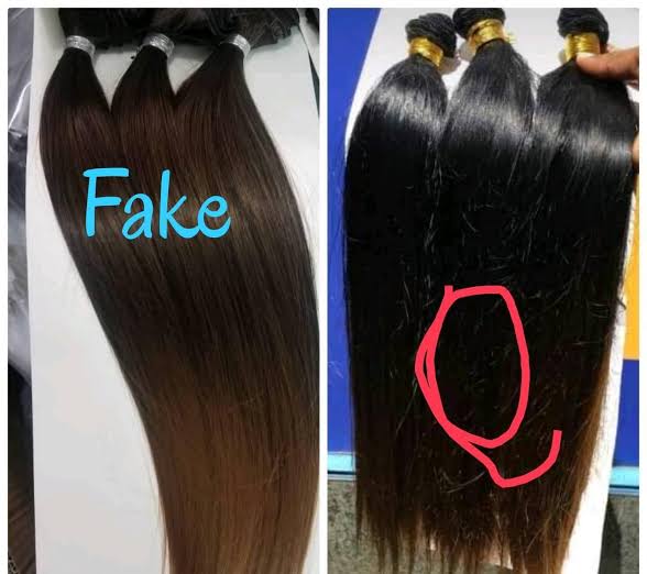 How to identify Fake human hair easily - Insidegistblog
