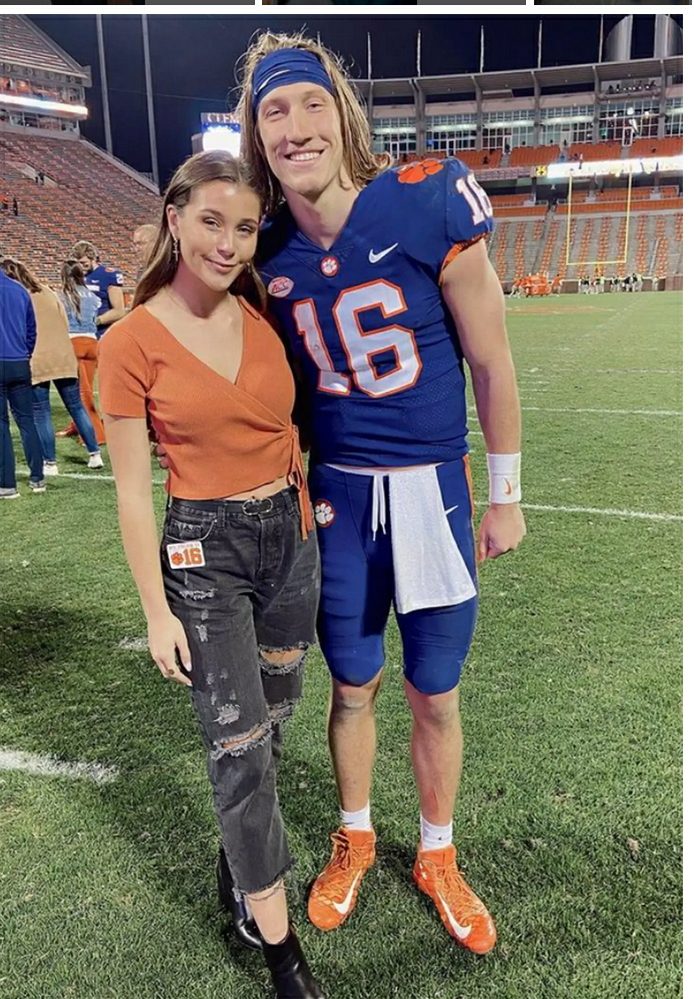 Who is Trevor Lawrence's wife, Marissa Mowry?