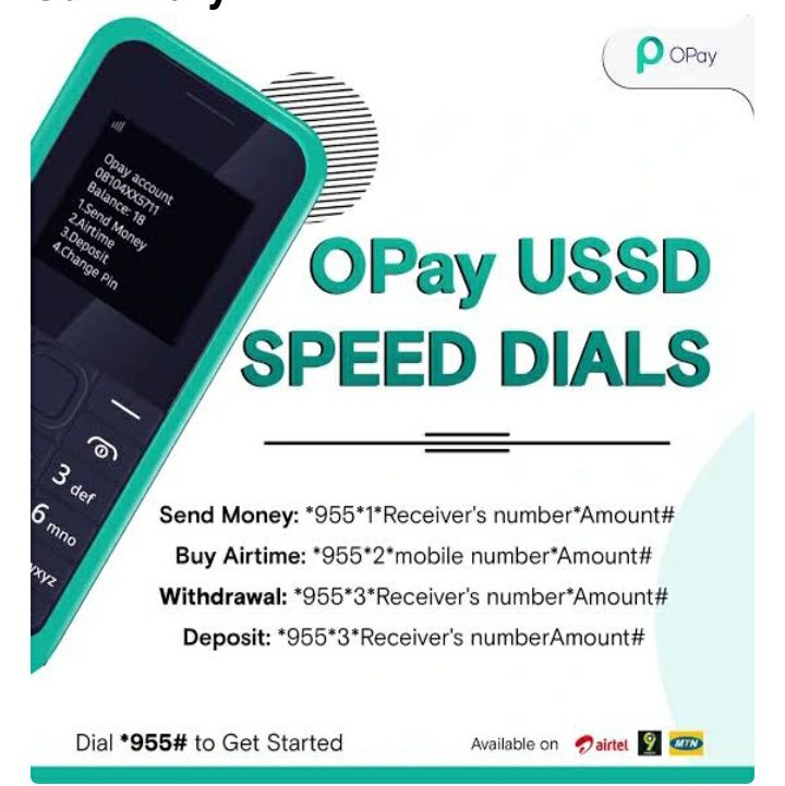 OPay USSD Code for Money Transfer & Buy Airtime
