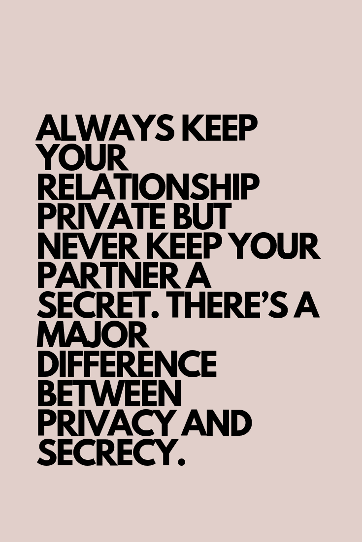 Private relationship quotes