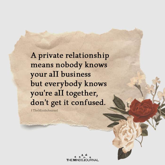 Private Relationship quotes