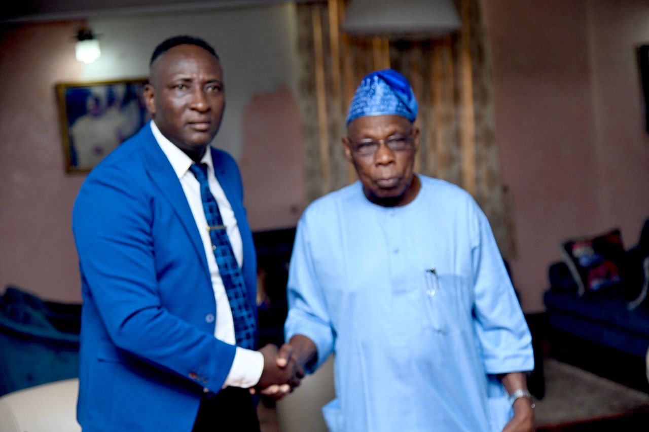 Prophet Jeremiah Fufeyin meets Olusegun Obasanjo to discuss national issues