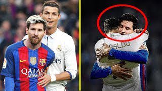 Ronaldo and Messi kissing